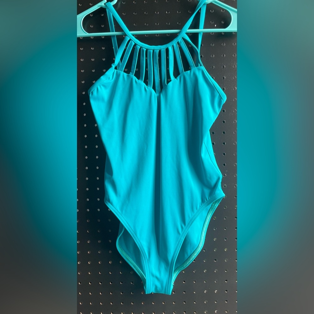 Blackmilk Teal “Strapped Up” Bodysuit size S